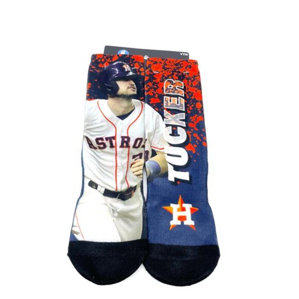For Bare Feet Houston Astros Kyle‎ Tucker Road Warrior Player Crew Socks Youth